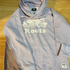Roots Light Pink Hoodie with Logo